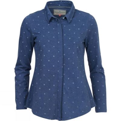 Camisa Brakeburn Horse Mujer Azul Marino - Chile RMF179405